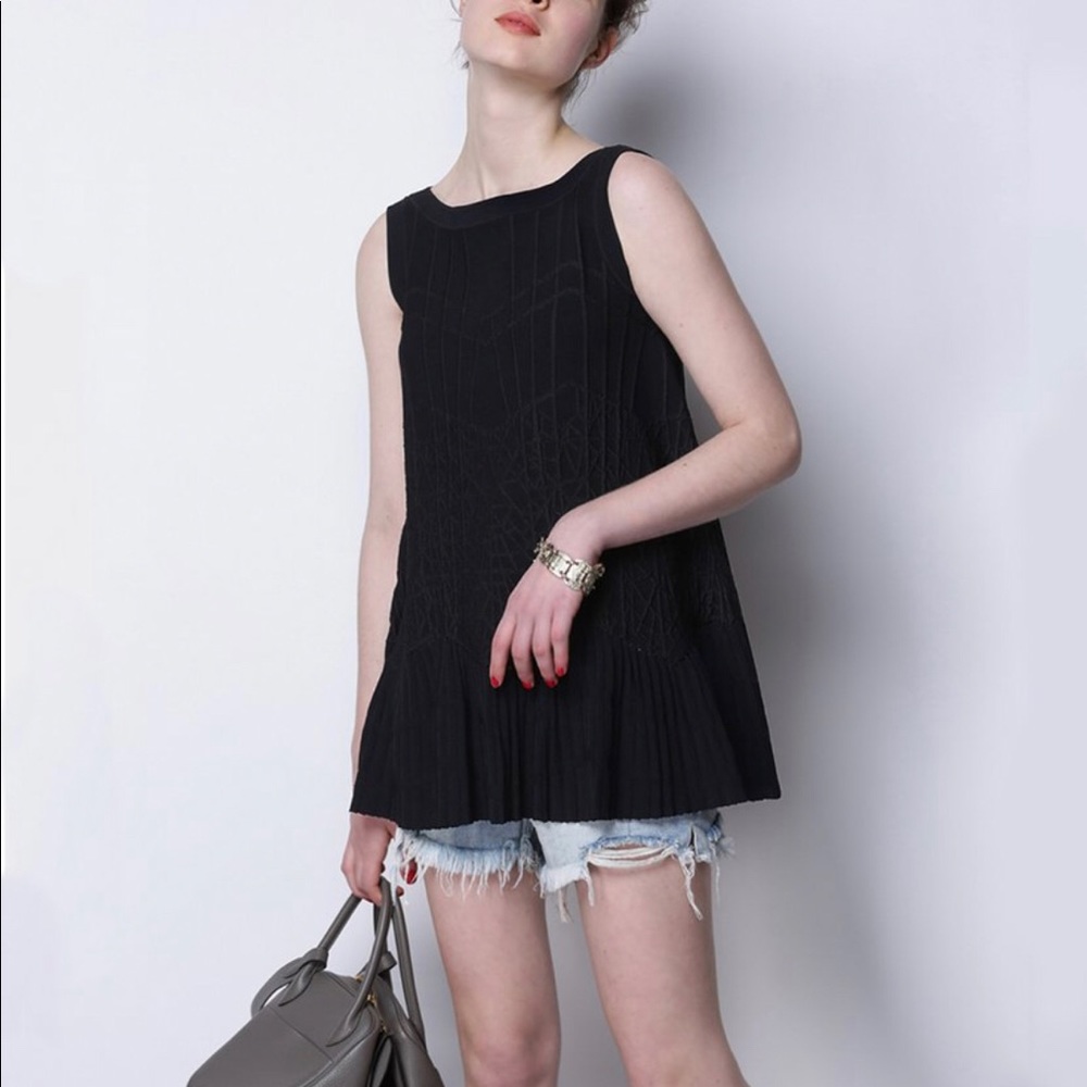 CAARA Millie Knit Sleeveless Top Black Size S